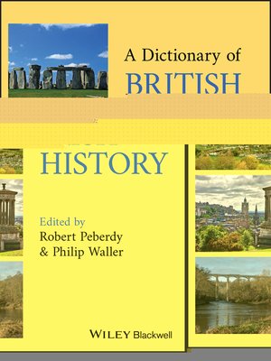 cover image of A Dictionary of British and Irish History